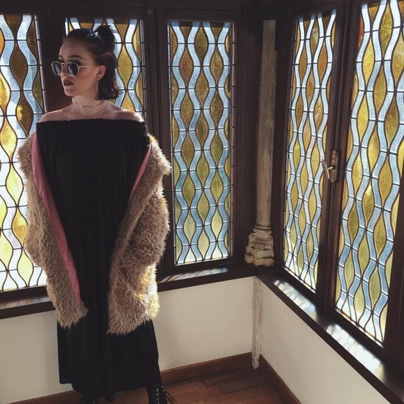 HOODED FAUX FUR JACKET - Picture 3 of 8